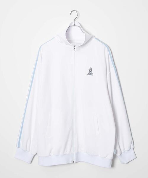 Whinny（ホワイニー）の「Whinny/くまきちはカリスマニート?（ジャージ・レディース・ブラック/ホワイト/サックスブルー・FREE）」の11枚目の写真