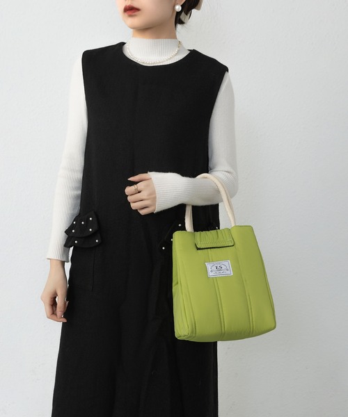 LA VORAGINE（ラ ヴォラジネ）の「【保温･保冷】トートランチバッグ/お弁当バッグ（お弁当箱・レディース・イエロー/グリーン・FREE）」の2枚目の写真