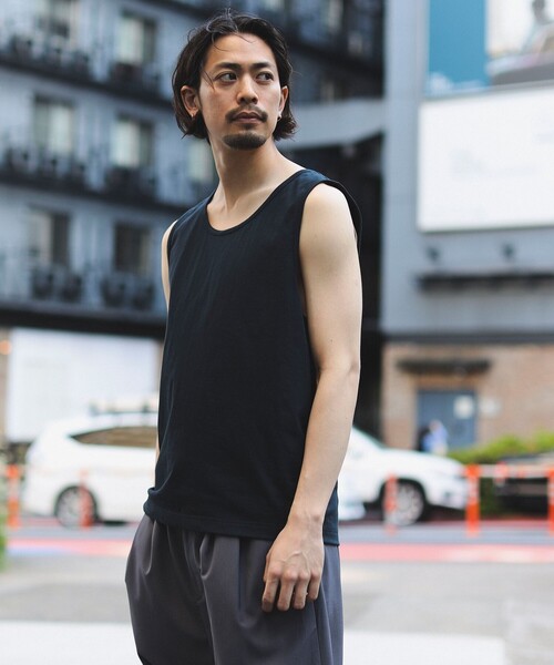 SHELTECH（シェルテック）の「SHELTECH x B:MING by BEAMS / 別注 タンクトップ（タンクトップ・メンズ・チャコールグレー/ブラック/ホワイト・M/XL/S/L）」の2枚目の写真