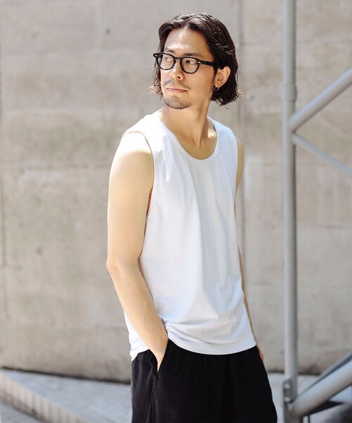 SHELTECH（シェルテック）の「SHELTECH x B:MING by BEAMS / 別注 タンクトップ（タンクトップ・メンズ・チャコールグレー/ブラック/ホワイト・M/XL/S/L）」の7枚目の写真