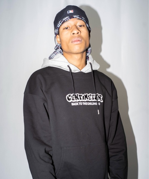 Bicolor logo hoodie（パーカー）｜centimeter（センチメーター）の