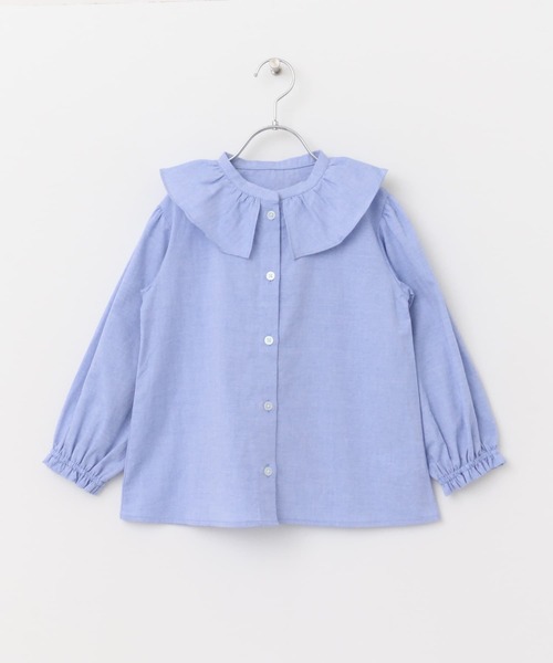 URBAN RESEARCH DOORS（アーバンリサーチドアーズ）の「フリルカラーブラウス(KIDS)（シャツ/ブラウス・キッズ・オフホワイト/ブルー系その他・120/105/135）」の17枚目の写真