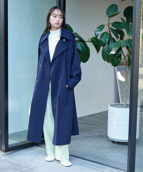 VIS（ビス）の「【洗える・防シワ】美easy裏起毛ワイドパンツ（スラックス・レディース・チャコールグレー/ライトグレー/ライトグリーン・SS/S/M）」の13枚目の写真