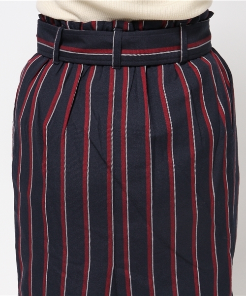 E hyphen world gallery（イーハイフンワールドギャラリー）の「・レジメンタルストライプTRタイトスカート（スカート・レディース・ベージュ/ネイビー/グレー・FREE）」の9枚目の写真
