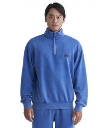 DNA HALF ZIP SWEAT/クイックシルバールーズフィットワンポイントグラフィックハーフZIPトレーナー