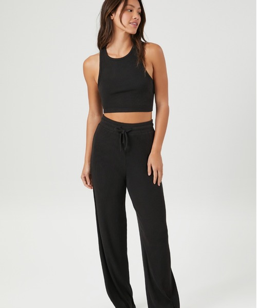 FOREVER 21（フォーエバー トゥエンティーワン）の「シンプルセットアップ（セットアップ・レディース・ブラック/ベージュ・LARGE/SMALL/MEDIUM）」の2枚目の写真