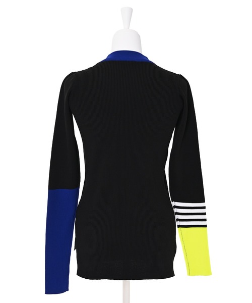 Narcissus（ナルシス）の「【SINN】Narcissusオリジナル  カラーMIXリブトップス（ニット/セーター・レディース・ブルー/ピンク・FREE）」の12枚目の写真