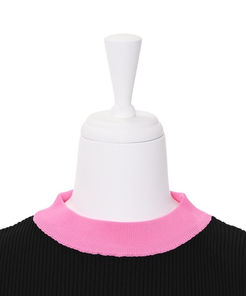 Narcissus（ナルシス）の「【SINN】Narcissusオリジナル  カラーMIXリブトップス（ニット/セーター・レディース・ブルー/ピンク・FREE）」の15枚目の写真