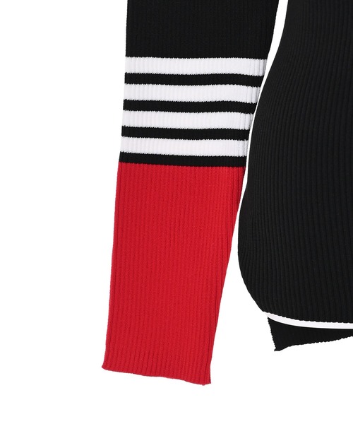 Narcissus（ナルシス）の「【SINN】Narcissusオリジナル  カラーMIXリブトップス（ニット/セーター・レディース・ブルー/ピンク・FREE）」の18枚目の写真