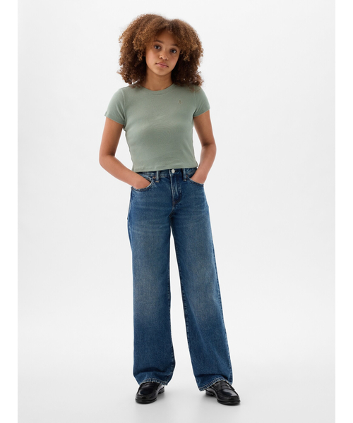 GAP（ギャップ）の「リブTシャツ (キッズ)（Tシャツ/カットソー・キッズ・パープル/ホワイト/グリーン/ブラック/ブルー・120cm/130cm/160cm/150cm/140cm）」の7枚目の写真