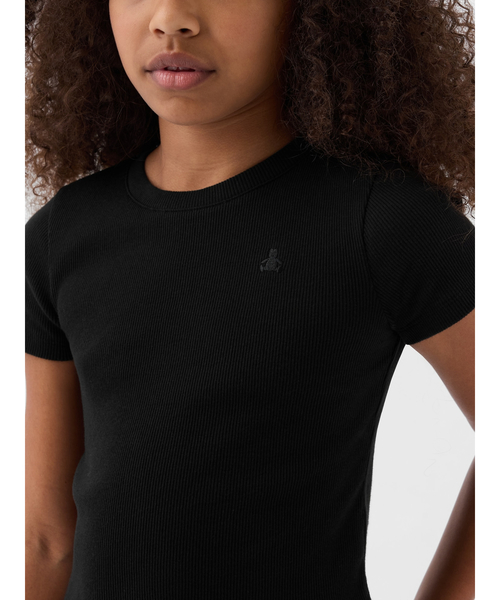 GAP（ギャップ）の「リブTシャツ (キッズ)（Tシャツ/カットソー・キッズ・パープル/ホワイト/グリーン/ブラック/ブルー・120cm/130cm/160cm/150cm/140cm）」の2枚目の写真