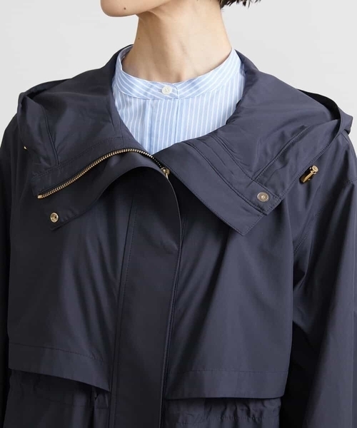 MICHEL KLEIN（ミッシェル・クラン）の「パウダリーソフトロングコート（ブルゾン・レディース・ネイビー/アイボリー・40/38）」の22枚目の写真