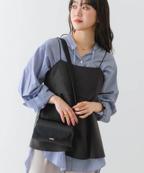 RODE SKO（ロデスコ）の「ラウンドフラップショルダーバッグ（ショルダーバッグ・レディース・グレー系その他/ブラック・ONE）」の8枚目の写真