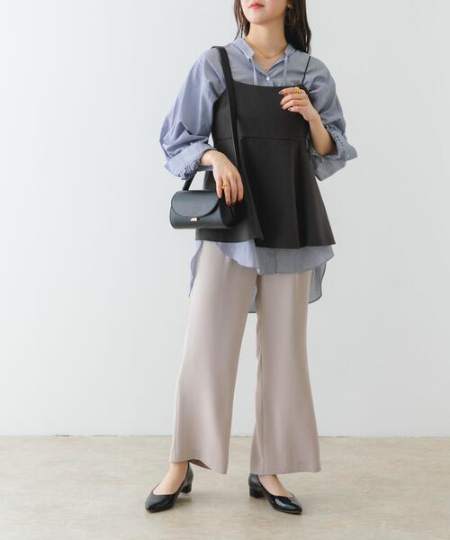 RODE SKO（ロデスコ）の「ラウンドフラップショルダーバッグ（ショルダーバッグ・レディース・グレー系その他/ブラック・ONE）」の9枚目の写真