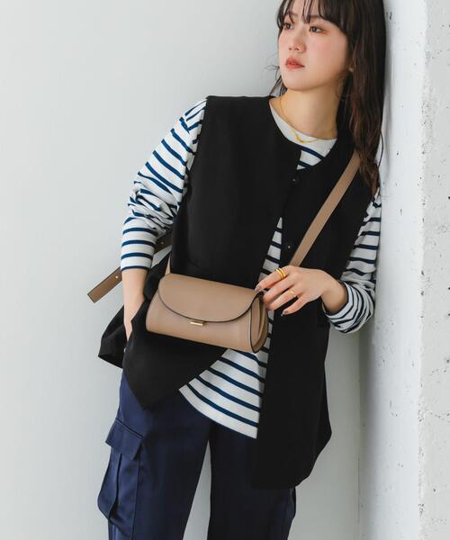 RODE SKO（ロデスコ）の「ラウンドフラップショルダーバッグ（ショルダーバッグ・レディース・グレー系その他/ブラック・ONE）」の18枚目の写真