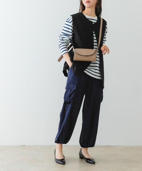 RODE SKO（ロデスコ）の「ラウンドフラップショルダーバッグ（ショルダーバッグ・レディース・グレー系その他/ブラック・ONE）」の21枚目の写真