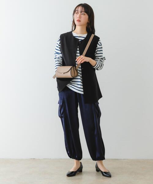 RODE SKO（ロデスコ）の「ラウンドフラップショルダーバッグ（ショルダーバッグ・レディース・グレー系その他/ブラック・ONE）」の22枚目の写真