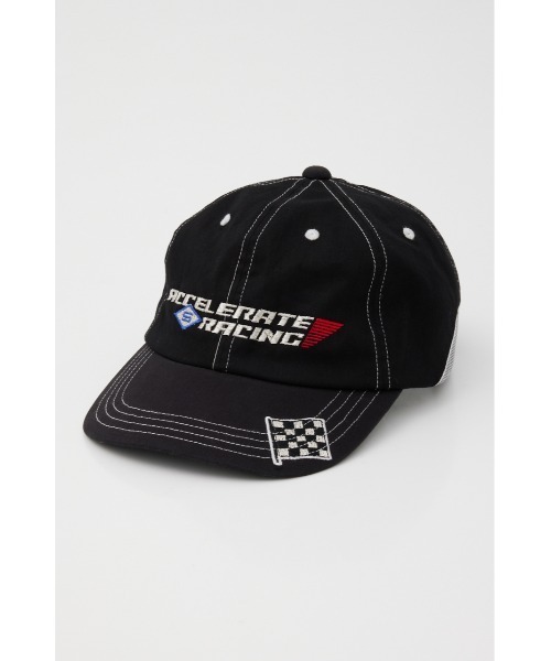 SLY（スライ）の「EMBROIDERY RACING CAP（キャップ・レディース・オレンジ/ブラック・FREE）」の3枚目の写真