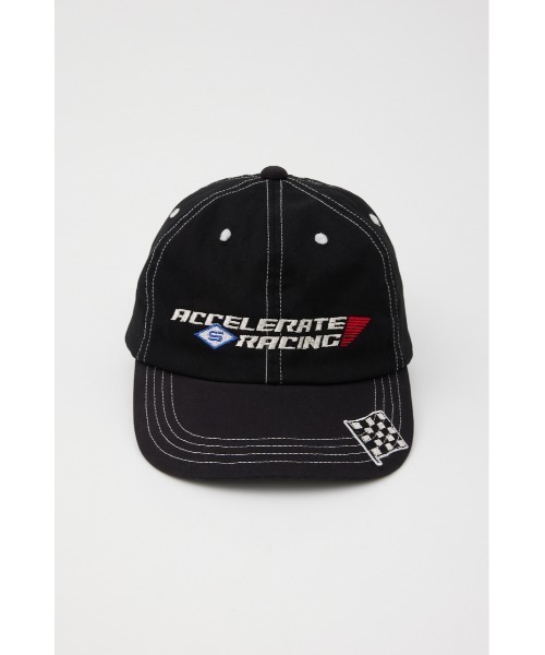 SLY（スライ）の「EMBROIDERY RACING CAP（キャップ・レディース・オレンジ/ブラック・FREE）」の4枚目の写真