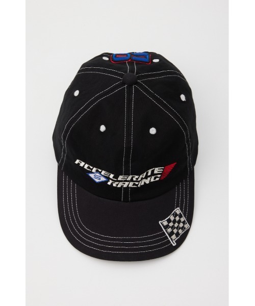 SLY（スライ）の「EMBROIDERY RACING CAP（キャップ・レディース・オレンジ/ブラック・FREE）」の7枚目の写真