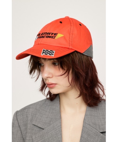 SLY（スライ）の「EMBROIDERY RACING CAP（キャップ・レディース・オレンジ/ブラック・FREE）」の17枚目の写真