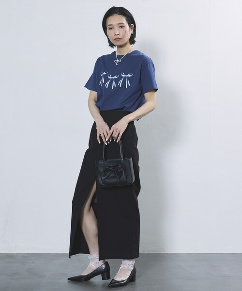 Firsthand（ファーストハンド）の「Firsthand/ファーストハンド ストレッチタイトスカート / センタースリットスカート（スカート・レディース・グレー/ブラック・MEDIUM/SMALL）」の20枚目の写真