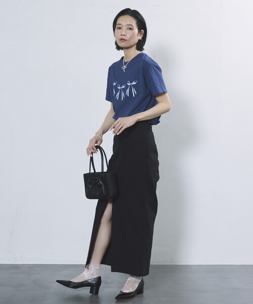 Firsthand（ファーストハンド）の「Firsthand/ファーストハンド ストレッチタイトスカート / センタースリットスカート（スカート・レディース・グレー/ブラック・MEDIUM/SMALL）」の21枚目の写真