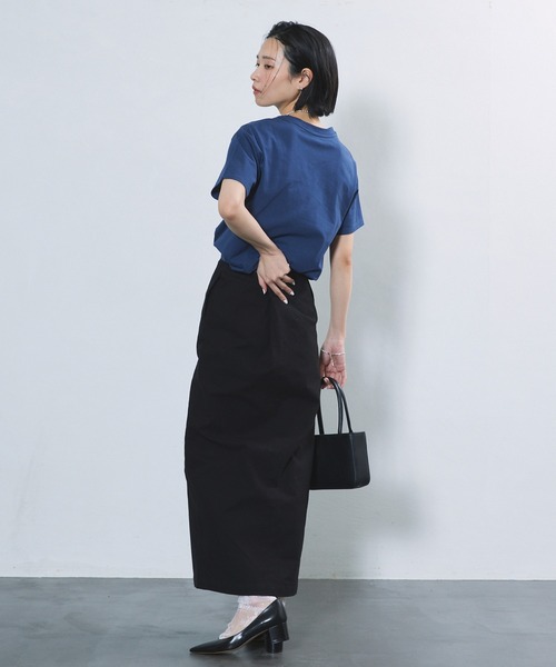 Firsthand（ファーストハンド）の「Firsthand/ファーストハンド ストレッチタイトスカート / センタースリットスカート（スカート・レディース・グレー/ブラック・MEDIUM/SMALL）」の13枚目の写真