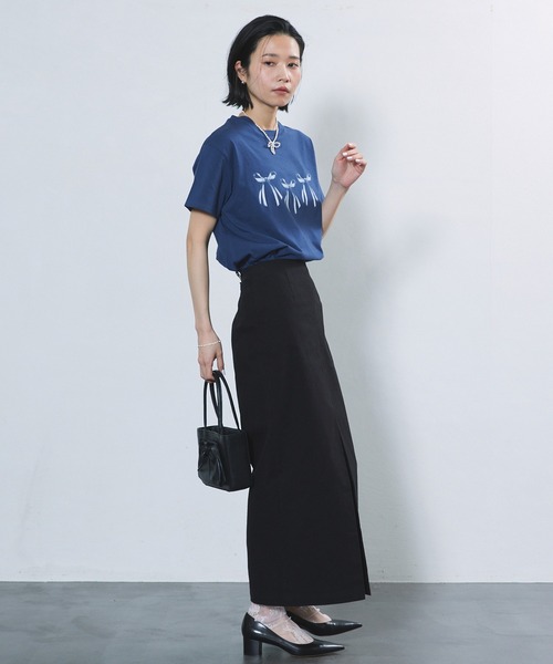 Firsthand（ファーストハンド）の「Firsthand/ファーストハンド ストレッチタイトスカート / センタースリットスカート（スカート・レディース・グレー/ブラック・MEDIUM/SMALL）」の10枚目の写真