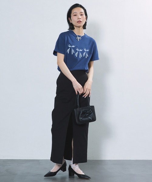 Firsthand（ファーストハンド）の「Firsthand/ファーストハンド ストレッチタイトスカート / センタースリットスカート（スカート・レディース・グレー/ブラック・MEDIUM/SMALL）」の8枚目の写真