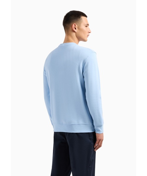ARMANI EXCHANGE(アルマーニエクスチェンジ)の「【A|X アルマーニ エクスチェンジ】スクエアロゴ クルーネックスウェットプルオーバー(スウェット・メンズ・ベージュ/ライトブルー/ホワイト・SMALL/MEDIUM/LARGE/X-SMALL/XX-LARGE/X-LARGE)」の10枚目の写真