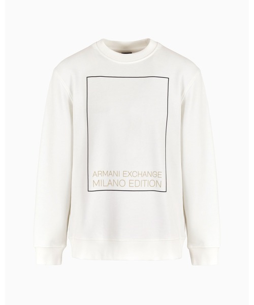 ARMANI EXCHANGE(アルマーニエクスチェンジ)の「【A|X アルマーニ エクスチェンジ】スクエアロゴ クルーネックスウェットプルオーバー(スウェット・メンズ・ベージュ/ライトブルー/ホワイト・SMALL/MEDIUM/LARGE/X-SMALL/XX-LARGE/X-LARGE)」の7枚目の写真