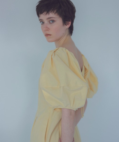 venit(ヴェニット)の「VENIT / cotton linen washer dress(コットンリネンワッシャーワンピース)(ワンピース・レディース・ブラック/イエロー・38)」の7枚目の写真