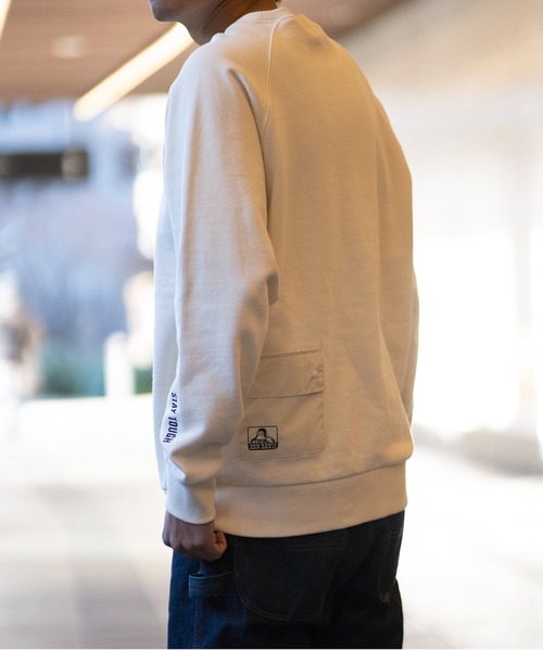 BEN DAVIS(ベンデイビス)の「《BEN DAVIS》SWEAT CREW(スウェット・メンズ・オフホワイト/ブラック/グリーン・SMALL/MEDIUM/LARGE/X-LARGE)」の10枚目の写真