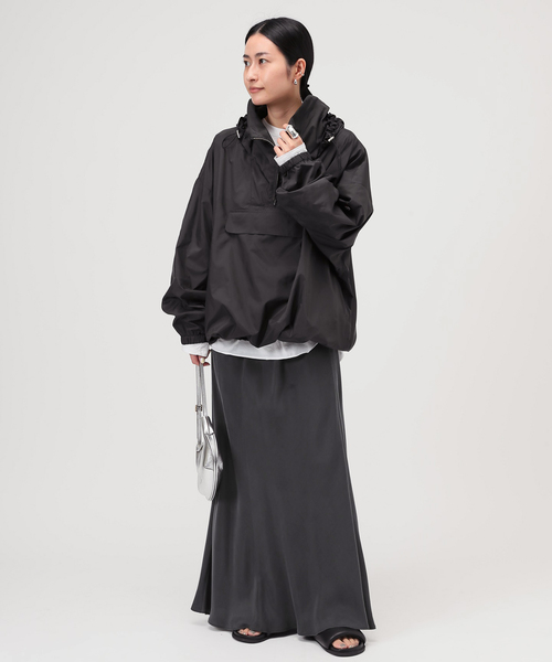 AP STUDIO（エーピーストゥディオ）の「フィブリルキュプラスカート（スカート・レディース・ブラック/グレー・38/36）」の5枚目の写真