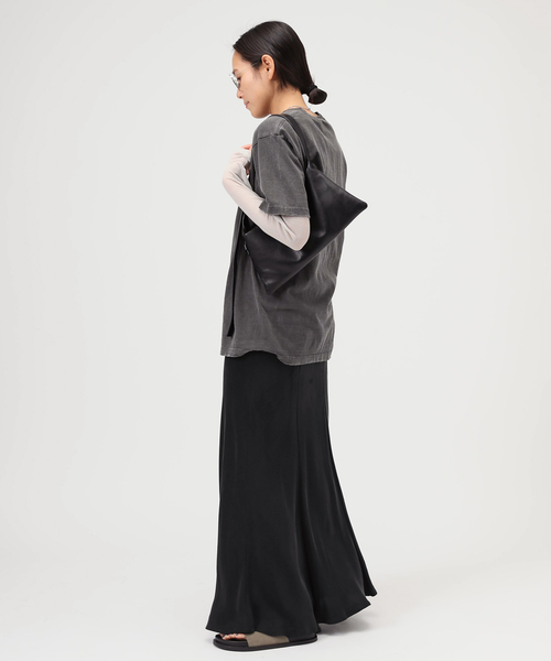 AP STUDIO（エーピーストゥディオ）の「フィブリルキュプラスカート（スカート・レディース・ブラック/グレー・38/36）」の11枚目の写真