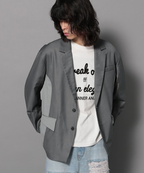 Anui（アニュイ）の「【UNISEX/2サイズ展開】アートロゴロンT（Tシャツ/カットソー・レディース・ネイビー/オフホワイト/ブラック・MEDIUM/LARGE）」の8枚目の写真