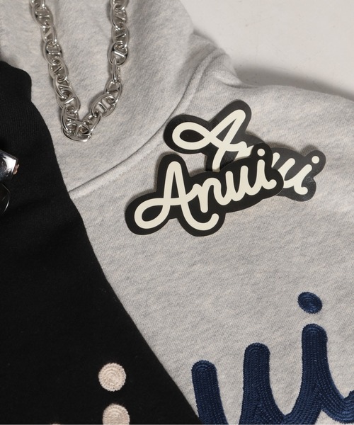 Anui（アニュイ）の「【UNISEX/2サイズ展開】アートロゴロンT（Tシャツ/カットソー・レディース・ネイビー/オフホワイト/ブラック・MEDIUM/LARGE）」の4枚目の写真