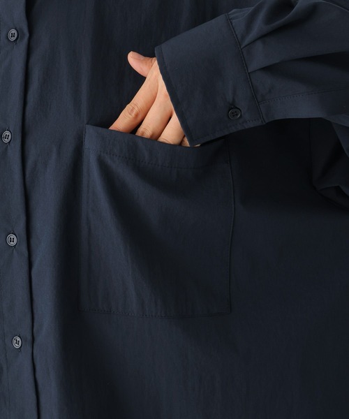 LEPSIM（レプシィム）の「ワイドBIGシャツ　108030（シャツ/ブラウス・レディース・ブルー/オフホワイト/ネイビー/ピンク・FREE）」の7枚目の写真