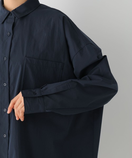 LEPSIM（レプシィム）の「ワイドBIGシャツ　108030（シャツ/ブラウス・レディース・ブルー/オフホワイト/ネイビー/ピンク・FREE）」の8枚目の写真