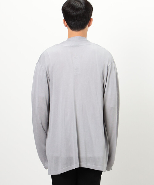 COMME CA ISM（コムサイズム）の「【セットアイテム】ボタンレスニットカーディガン＋Ｔシャツ（カーディガン/ボレロ・メンズ・ライトグレー/チャコール/グリーン・LARGE/MEDIUM）」の12枚目の写真
