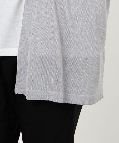 COMME CA ISM（コムサイズム）の「【セットアイテム】ボタンレスニットカーディガン＋Ｔシャツ（カーディガン/ボレロ・メンズ・ライトグレー/チャコール/グリーン・LARGE/MEDIUM）」の15枚目の写真