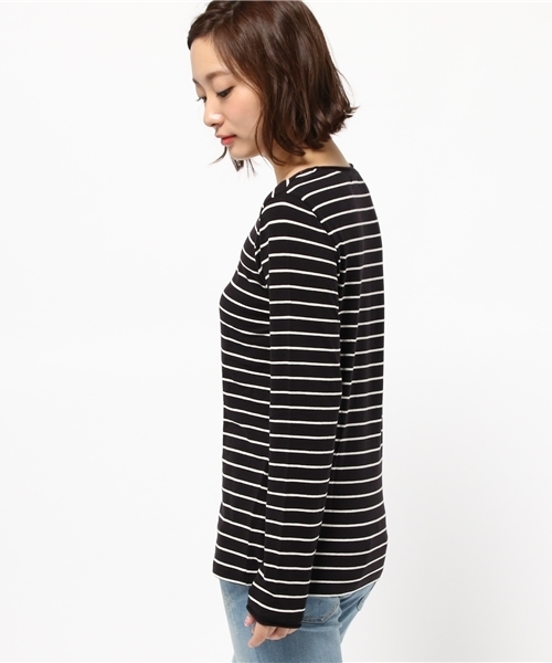 チチカカ（チチカカ）の「Poka warm インナーロングTシャツ（Tシャツ/カットソー・レディース・その他1/ブラック/ブラック×ホワイト/グレー/グリーン・LARGE/MEDIUM）」の9枚目の写真