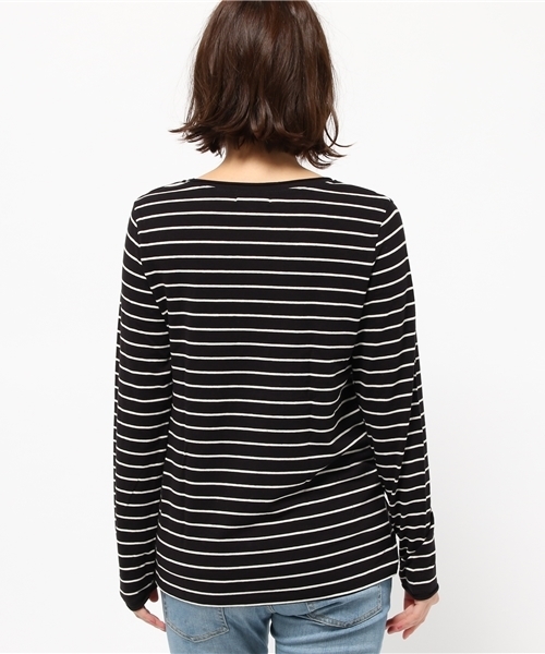 チチカカ（チチカカ）の「Poka warm インナーロングTシャツ（Tシャツ/カットソー・レディース・その他1/ブラック/ブラック×ホワイト/グレー/グリーン・LARGE/MEDIUM）」の10枚目の写真