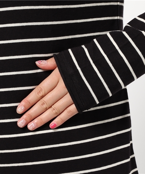 チチカカ（チチカカ）の「Poka warm インナーロングTシャツ（Tシャツ/カットソー・レディース・その他1/ブラック/ブラック×ホワイト/グレー/グリーン・LARGE/MEDIUM）」の12枚目の写真