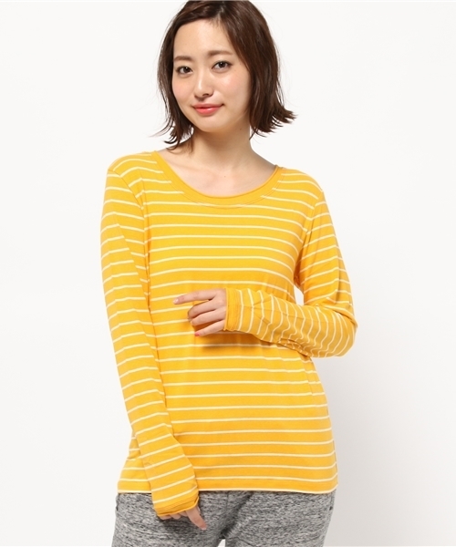 チチカカ（チチカカ）の「Poka warm インナーロングTシャツ（Tシャツ/カットソー・レディース・その他1/ブラック/ブラック×ホワイト/グレー/グリーン・LARGE/MEDIUM）」の18枚目の写真