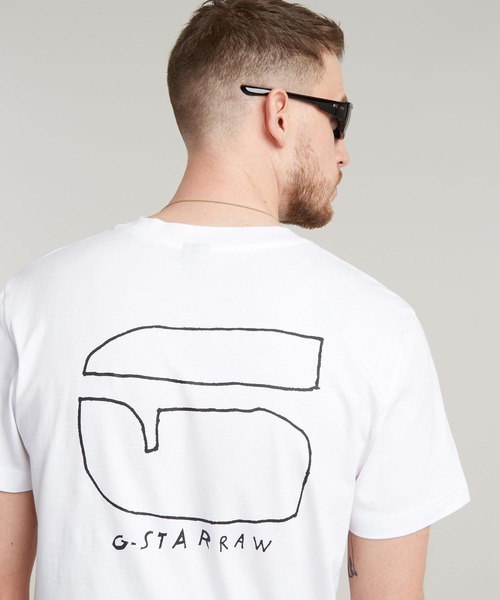 セール】HANDWRITING BACK PRINT T-SHIRT/グラフィックロゴT/バック 