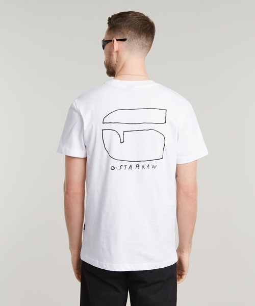 セール】HANDWRITING BACK PRINT T-SHIRT/グラフィックロゴT