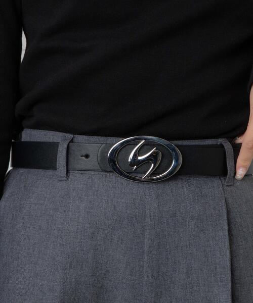 WEGO(ウィゴー)の「WEGO/BIGバックルベルト(ベルト・レディース・ブラック/シルバー/ホワイト・FREE)」の4枚目の写真