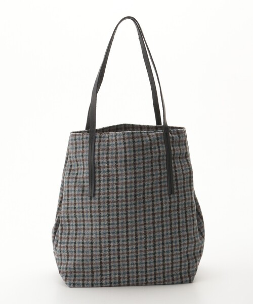 &Bridge（アンドブリッジ）の「Earth Made （アースメイド） トートバッグ（BRチェック）（トートバッグ・レディース・ブルー系2・99）」の2枚目の写真